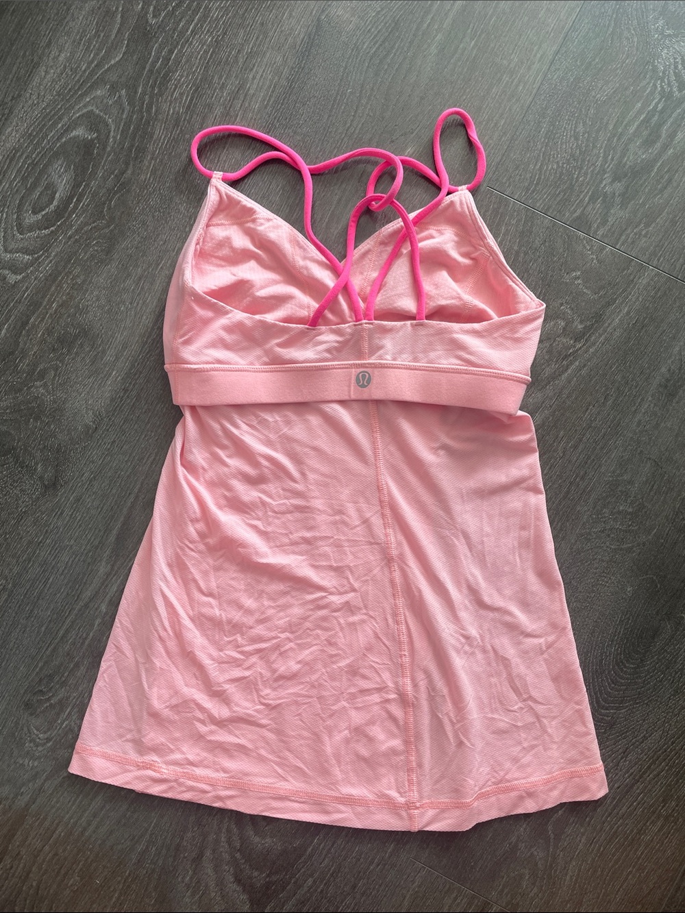 lululemon athletica Pink Strappy Built-In Bra Tank